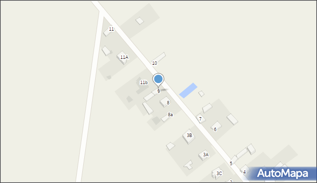 Białocin, Białocin, 9, mapa Białocin