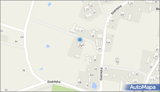 Białołęka, Białołęka, 27a, mapa Białołęka
