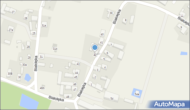 Białołęka, Białołęka, 42, mapa Białołęka
