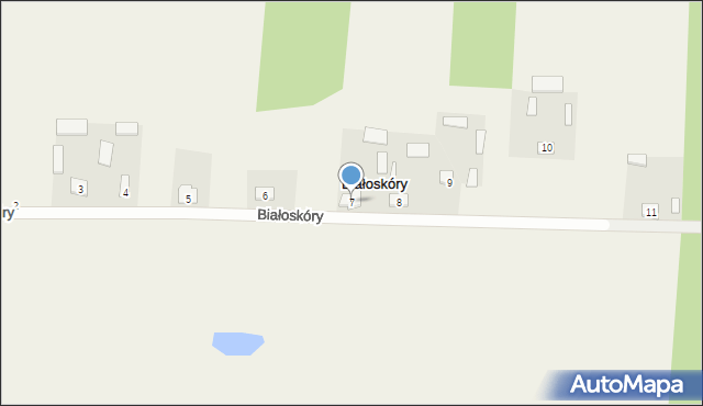 Białoskóry, Białoskóry, 7, mapa Białoskóry