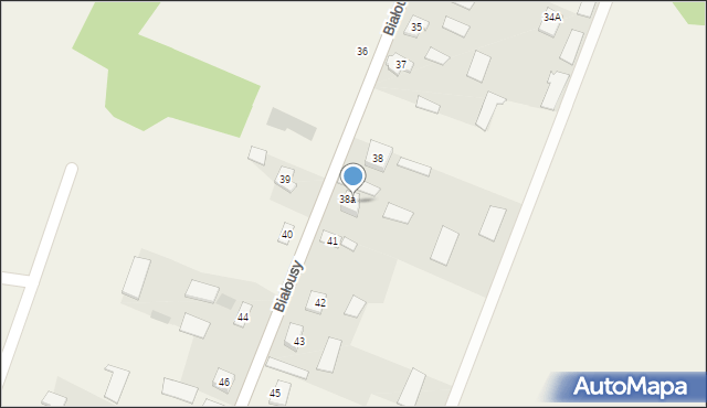 Białousy, Białousy, 39a, mapa Białousy
