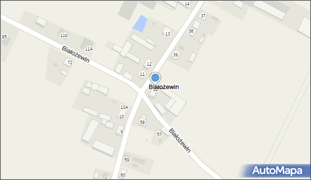 Białożewin, Białożewin, 41, mapa Białożewin