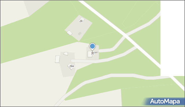 Białusny Lasek, Białusny Lasek, 30, mapa Białusny Lasek