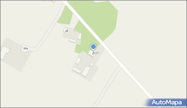 Białusny Lasek, Białusny Lasek, 47, mapa Białusny Lasek