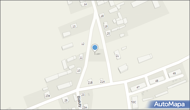 Białuty, Białuty, 21c, mapa Białuty