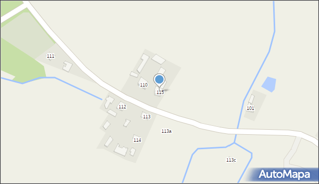 Biały Bór, Biały Bór, 115, mapa Biały Bór