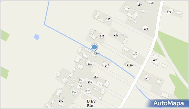 Biały Bór, Biały Bór, 146, mapa Biały Bór