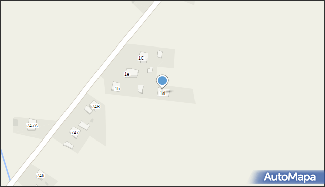 Biały Bór, Biały Bór, 1d, mapa Biały Bór