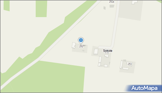 Biały Bór, Biały Bór, 251, mapa Biały Bór