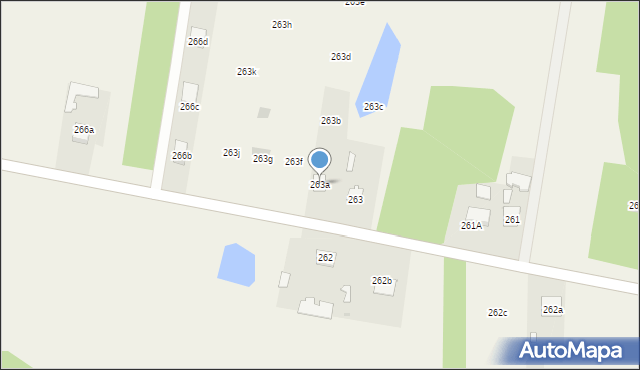 Biały Bór, Biały Bór, 263a, mapa Biały Bór