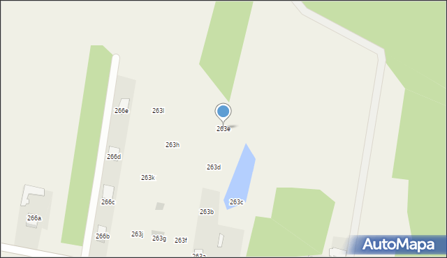 Biały Bór, Biały Bór, 263e, mapa Biały Bór