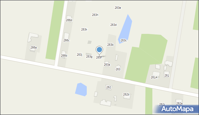 Biały Bór, Biały Bór, 263f, mapa Biały Bór