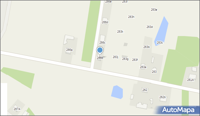 Biały Bór, Biały Bór, 266b, mapa Biały Bór