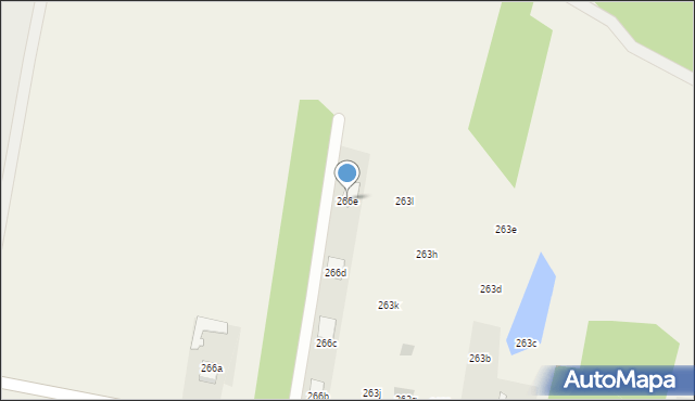 Biały Bór, Biały Bór, 266e, mapa Biały Bór