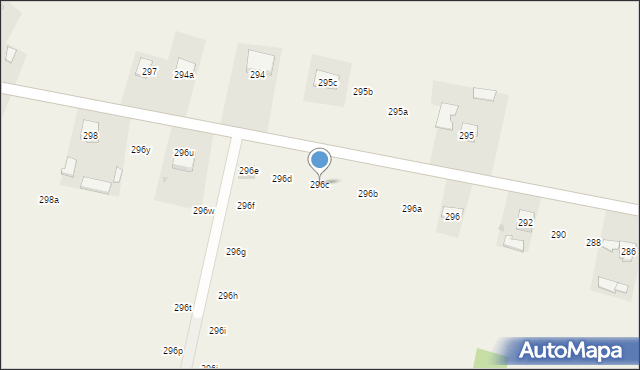 Biały Bór, Biały Bór, 296c, mapa Biały Bór