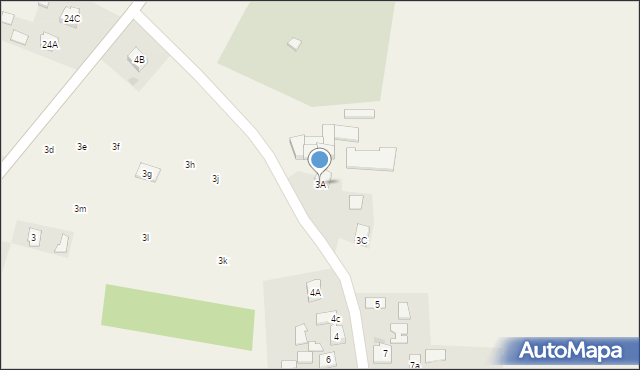 Biały Bór, Biały Bór, 3A, mapa Biały Bór