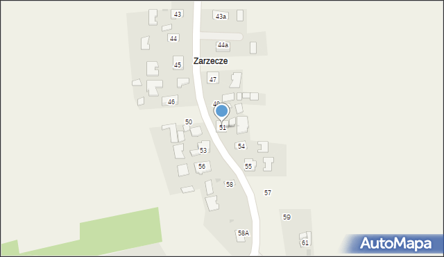 Biały Bór, Biały Bór, 51, mapa Biały Bór