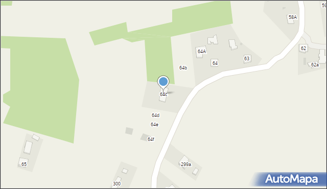 Biały Bór, Biały Bór, 64c, mapa Biały Bór