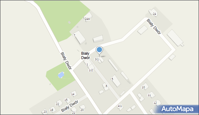 Biały Dwór, Biały Dwór, 3/2, mapa Biały Dwór