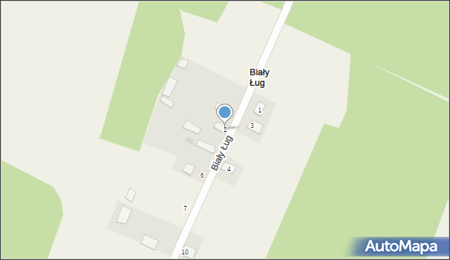 Biały Ług, Biały Ług, 2, mapa Biały Ług