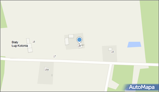 Biały Ług, Biały Ług, 16, mapa Biały Ług