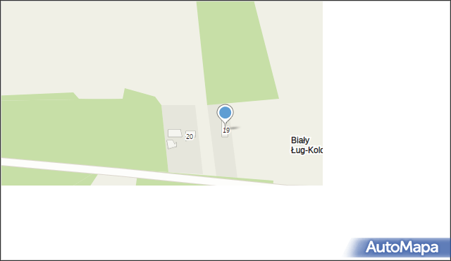 Biały Ług, Biały Ług, 19, mapa Biały Ług