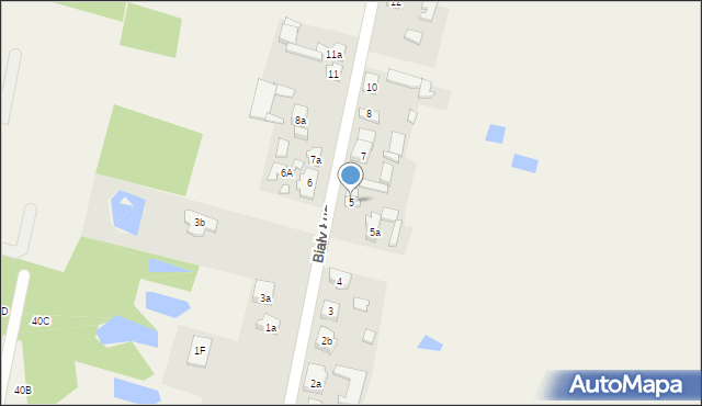 Biały Ług, Biały Ług, 5, mapa Biały Ług