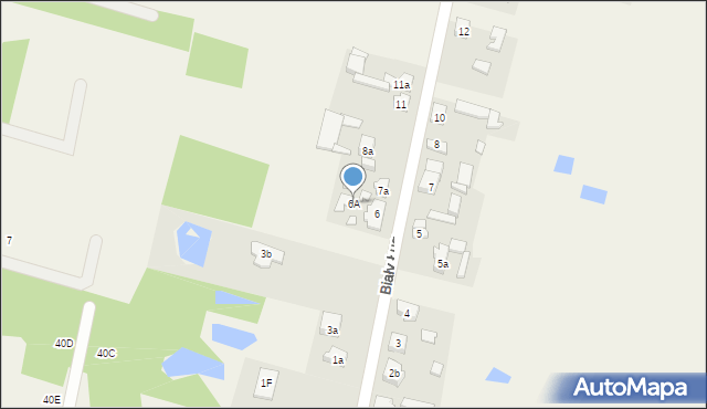 Biały Ług, Biały Ług, 6A, mapa Biały Ług