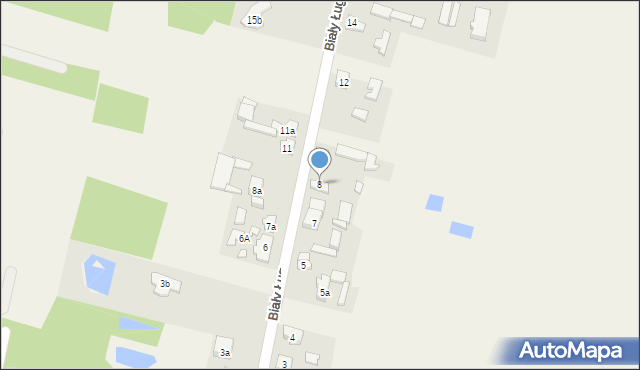Biały Ług, Biały Ług, 8, mapa Biały Ług