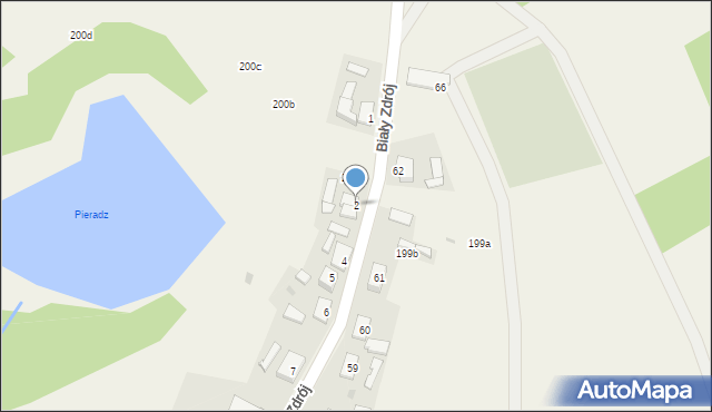 Biały Zdrój, Biały Zdrój, 2, mapa Biały Zdrój