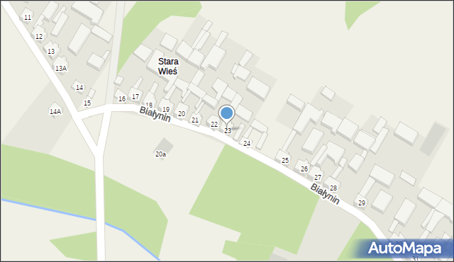 Białynin, Białynin, 23, mapa Białynin