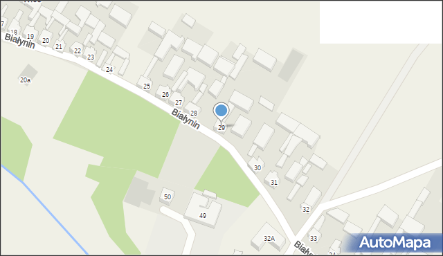 Białynin, Białynin, 29, mapa Białynin