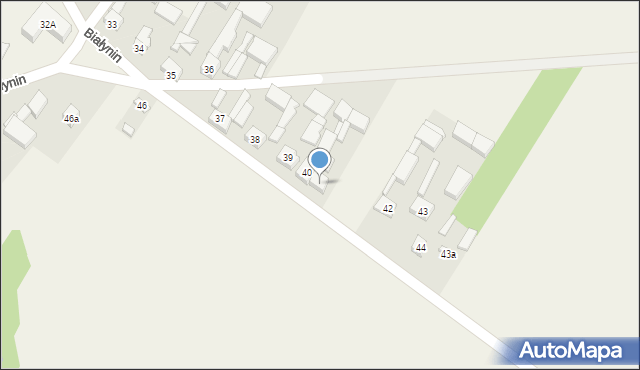 Białynin, Białynin, 41, mapa Białynin
