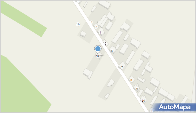 Białynin, Białynin, 5A, mapa Białynin