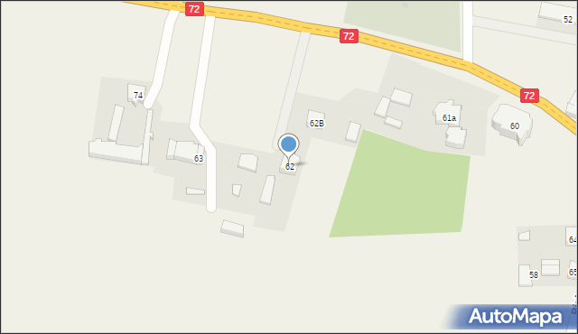 Białynin, Białynin, 62, mapa Białynin
