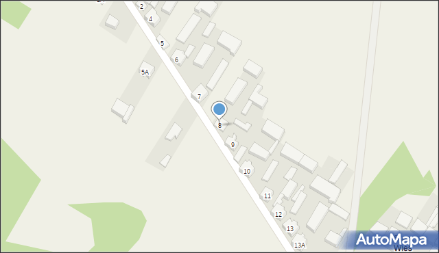 Białynin, Białynin, 8, mapa Białynin