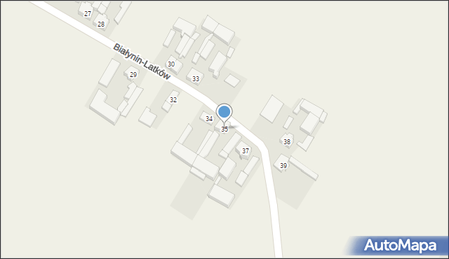 Białynin-Latków, Białynin-Latków, 35, mapa Białynin-Latków
