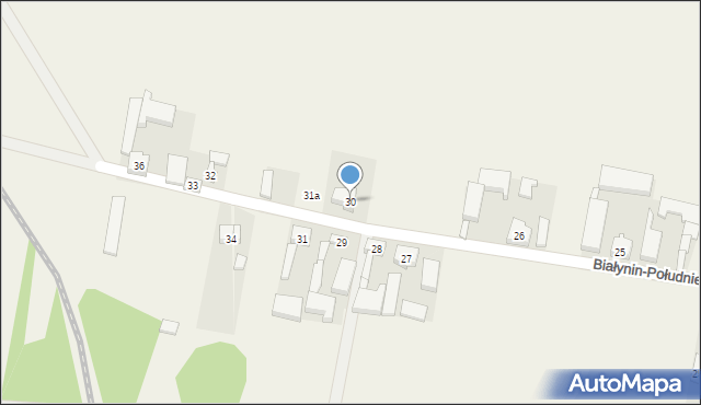 Białynin-Południe, Białynin-Południe, 30, mapa Białynin-Południe