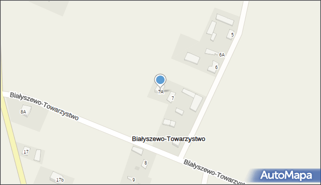 Białyszewo-Towarzystwo, Białyszewo-Towarzystwo, 7A, mapa Białyszewo-Towarzystwo