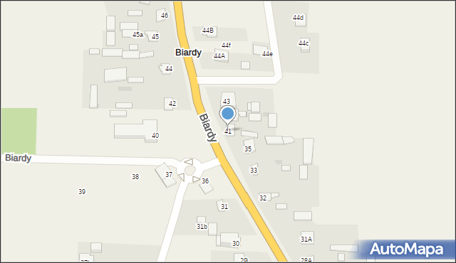 Biardy, Biardy, 41, mapa Biardy