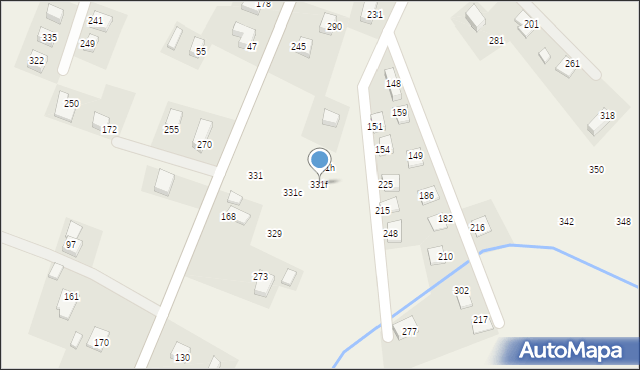 Biczyce Dolne, Biczyce Dolne, 331f, mapa Biczyce Dolne