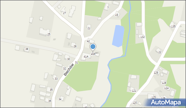 Biechów, Biechów, 41b, mapa Biechów