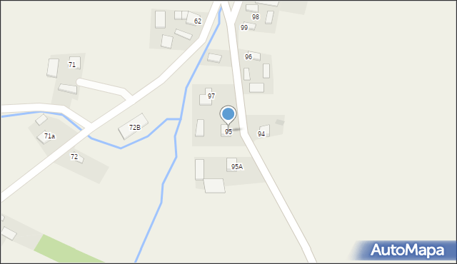 Biechów, Biechów, 95, mapa Biechów