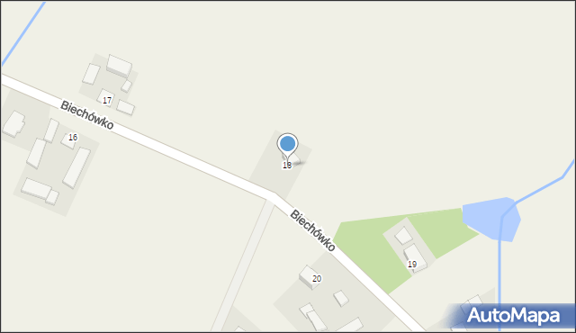 Biechówko, Biechówko, 18, mapa Biechówko