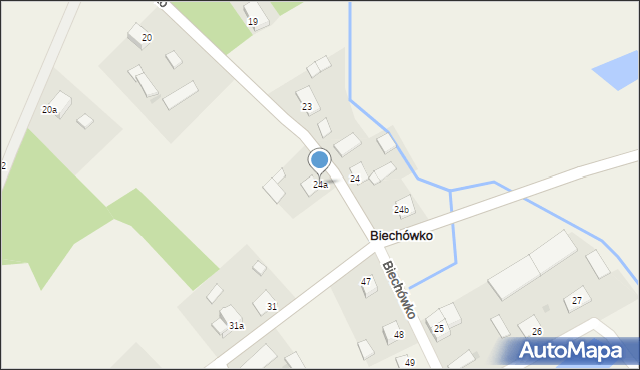Biechówko, Biechówko, 24a, mapa Biechówko