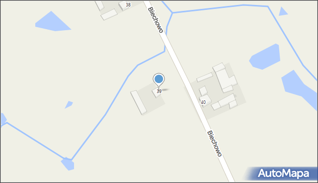 Biechówko, Biechówko, 39, mapa Biechówko