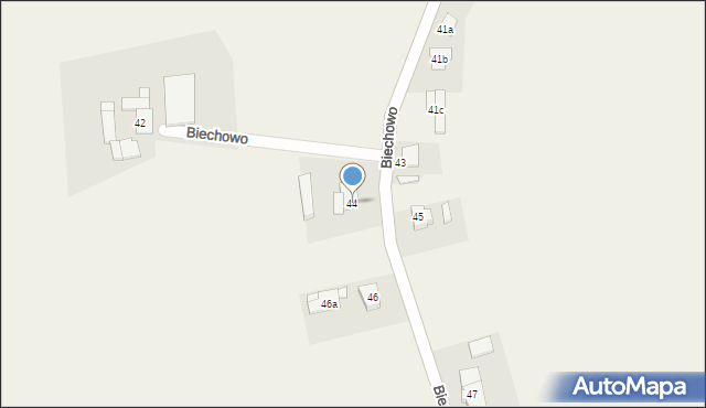 Biechowo, Biechowo, 44, mapa Biechowo