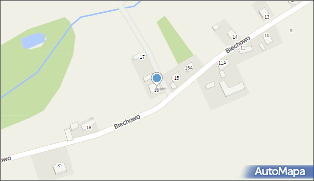Biechowo, Biechowo, 16, mapa Biechowo