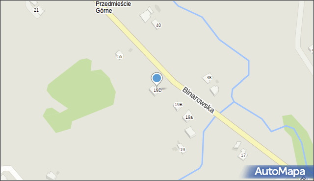 Biecz, Binarowska, 19D, mapa Biecz