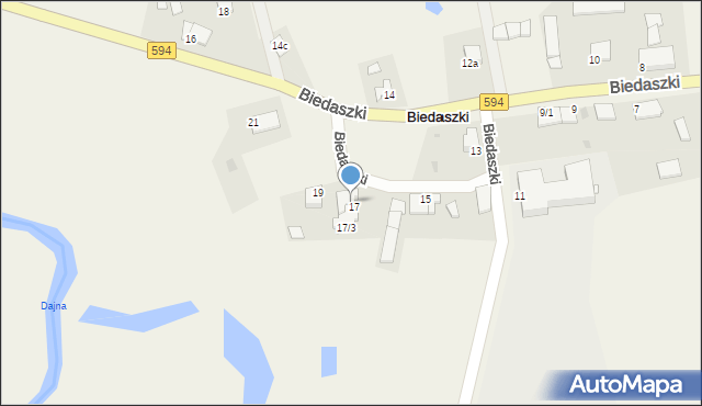 Biedaszki, Biedaszki, 17/2, mapa Biedaszki